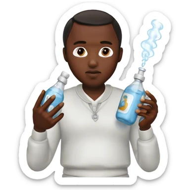 P diddy holding baby oil  sticker