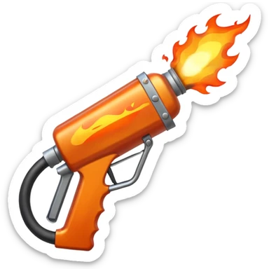 flame thrower sticker