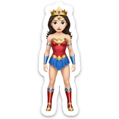 Wonder Woman full body pose sticker