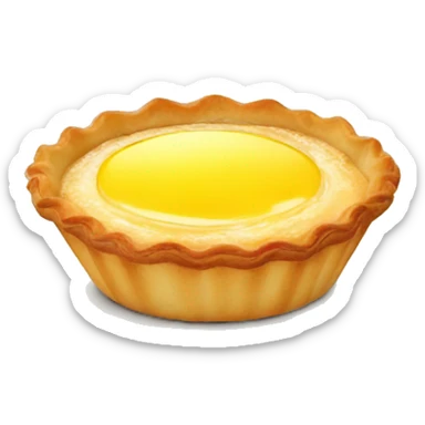 Egg tart sticker