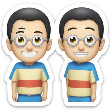 Doraemon and Nobita sticker