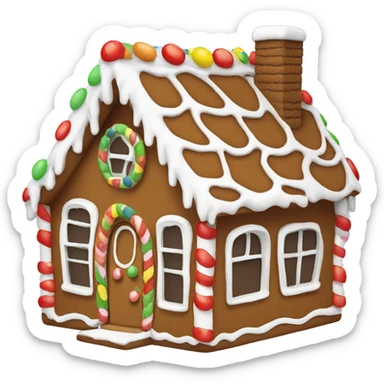gingerbread house sticker