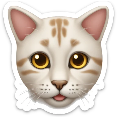 Gato con ojos tiernos sticker