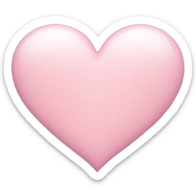 Light pink heart sticker