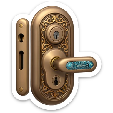 door lock  sticker