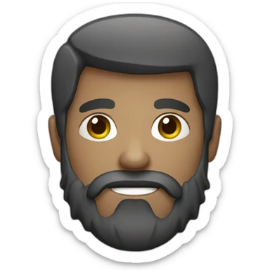 Bearded guy woth camera sticker