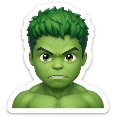 Super hero hulk kid sticker