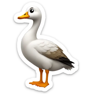 lazy goose who is coding The goose should look like a nerd sticker