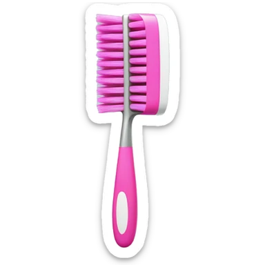 Brosse à dents rose sticker