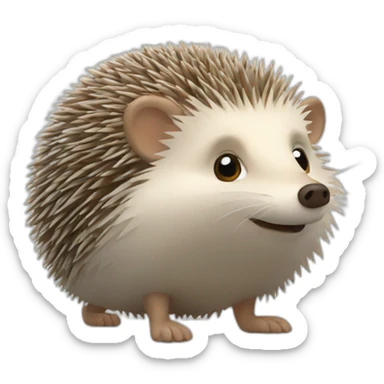 hedgehog in the fog sticker