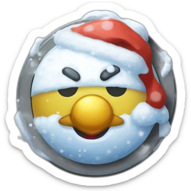 Snowman Badge Medal Epic Mystery Legendary NewYear PokemonTheme Pokeball Snowfall Snowballs sticker