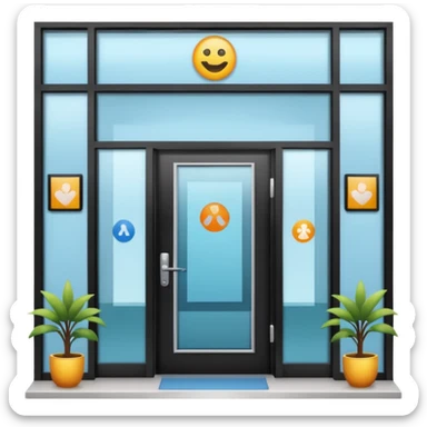 rehabilitation clinic entrance sticker