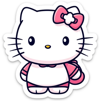 hello kitty tức giận sticker