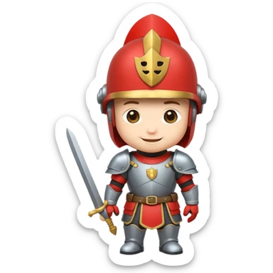 castle-guard, chibi full body sticker