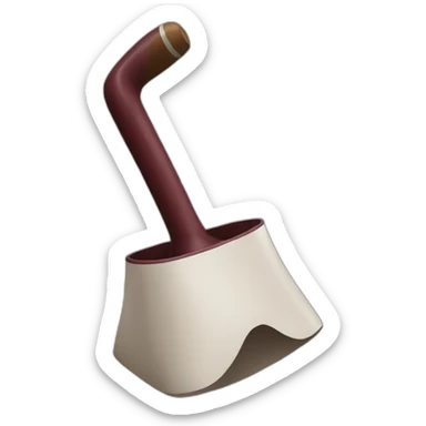 Maroon cowbell sticker