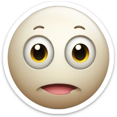 3d sphere with a cartoon candle texture with big kind eyes sticker