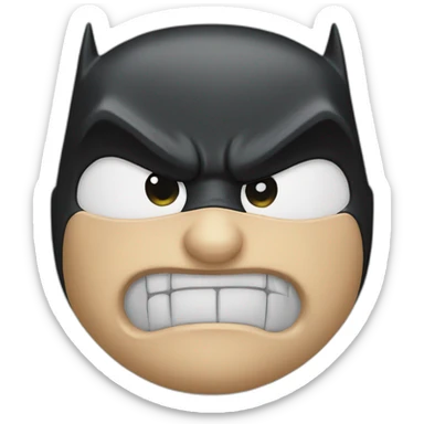 Batman head sticker