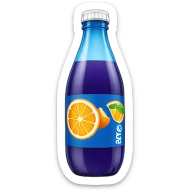 Orangina soda bottle sticker