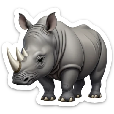Indian rhinoceros sticker