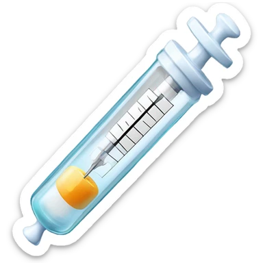 Ozempic syringe medication vaccine sticker