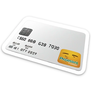 BLAG bank credit card  sticker