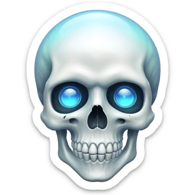 skull with aura sticker
