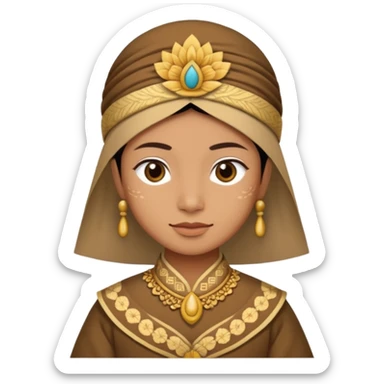 pakaian adat jogja (beskap dan blangkon) sticker