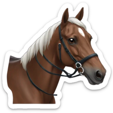 race horse sticker