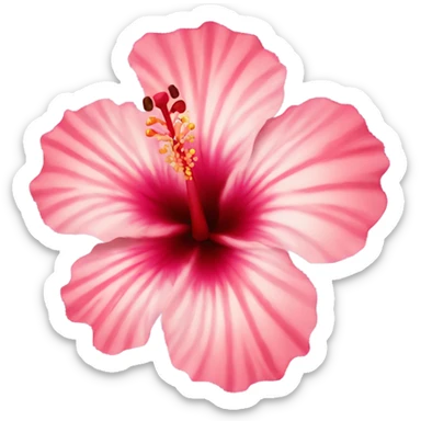 Hibiscus flower sticker