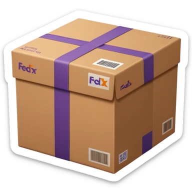 FedEx delivery parcel sticker