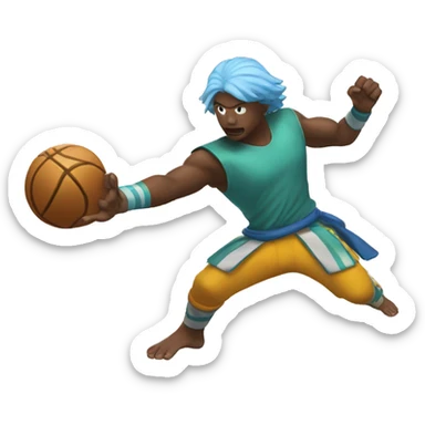 pupg player doing kamehameha sticker