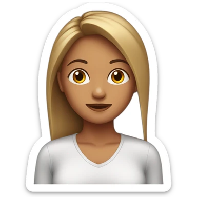 Cara femenina expresando sueño sticker