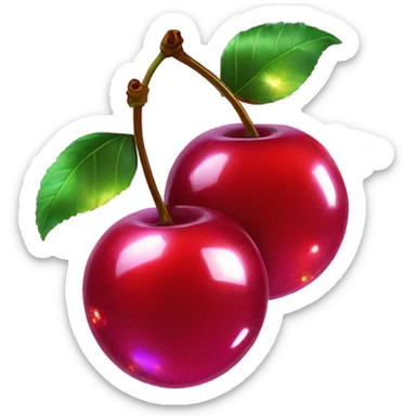 2 Disco ball cherries  sticker