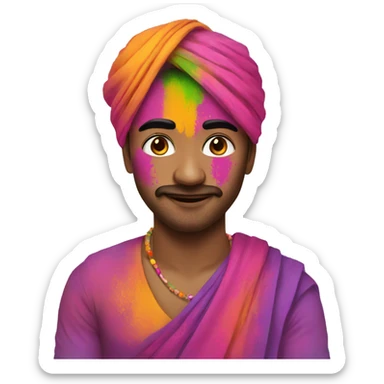 Holi sticker