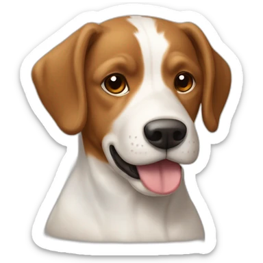 Chien épagneul, breton, marron clair sticker