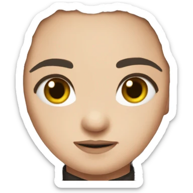 arya stark long hair sticker