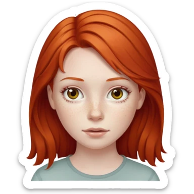 The red-haired girl sticker