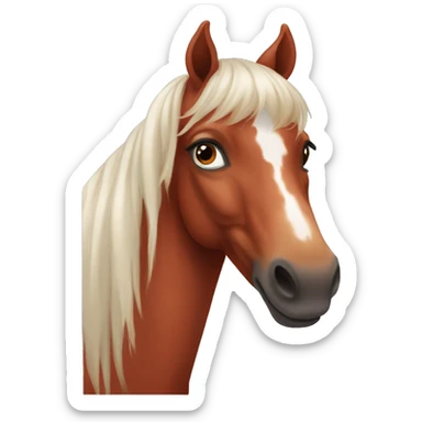 a red appaloosa horse  sticker