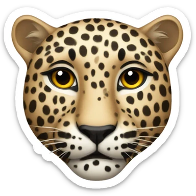 Leopard sticker