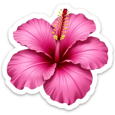 Pink Hibiscus  sticker