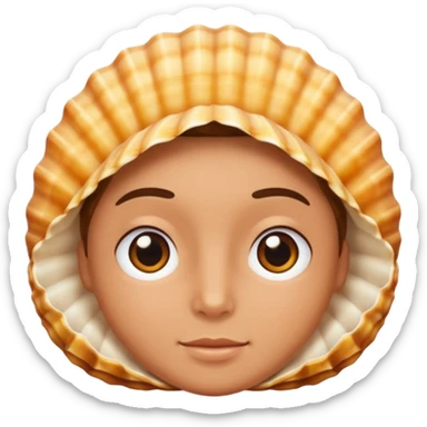 Human stuffed shell sticker