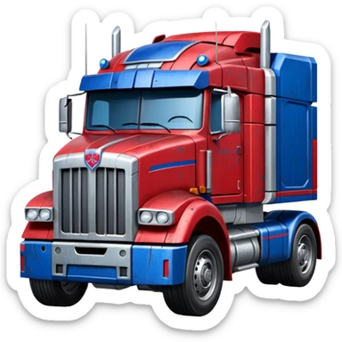 Optimus prime camion sticker
