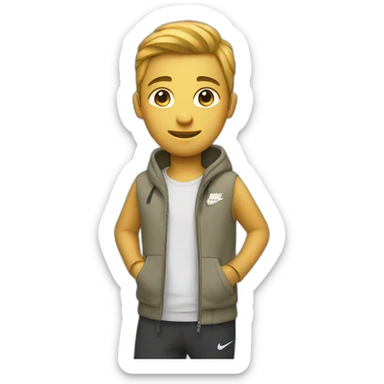 Ensemble nike tech sur une personne sticker