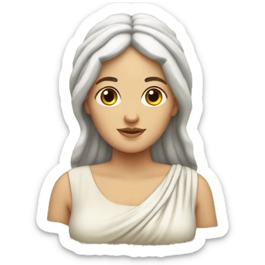 white ancient greek woman pregnant sticker