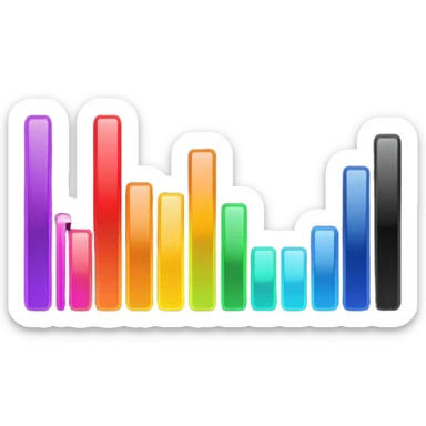 audio spectrum, the spectrum is black sticker