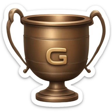 Bronze Pokal und daneben steht die Zahl 10G sticker