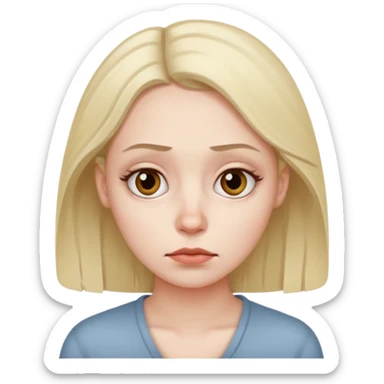 Cara aburrida  sticker