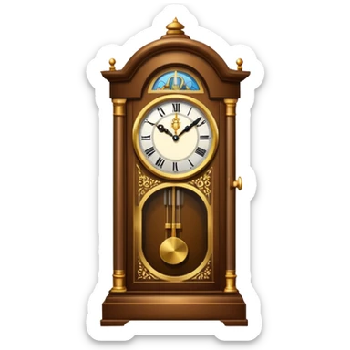 grandfather clock sticker