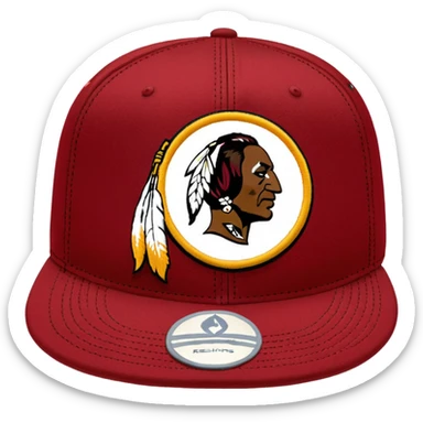 Washington Redskins hat sticker