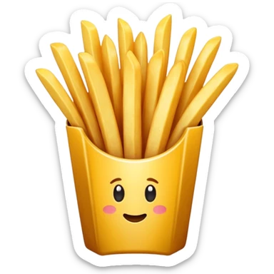 make french fries sticker